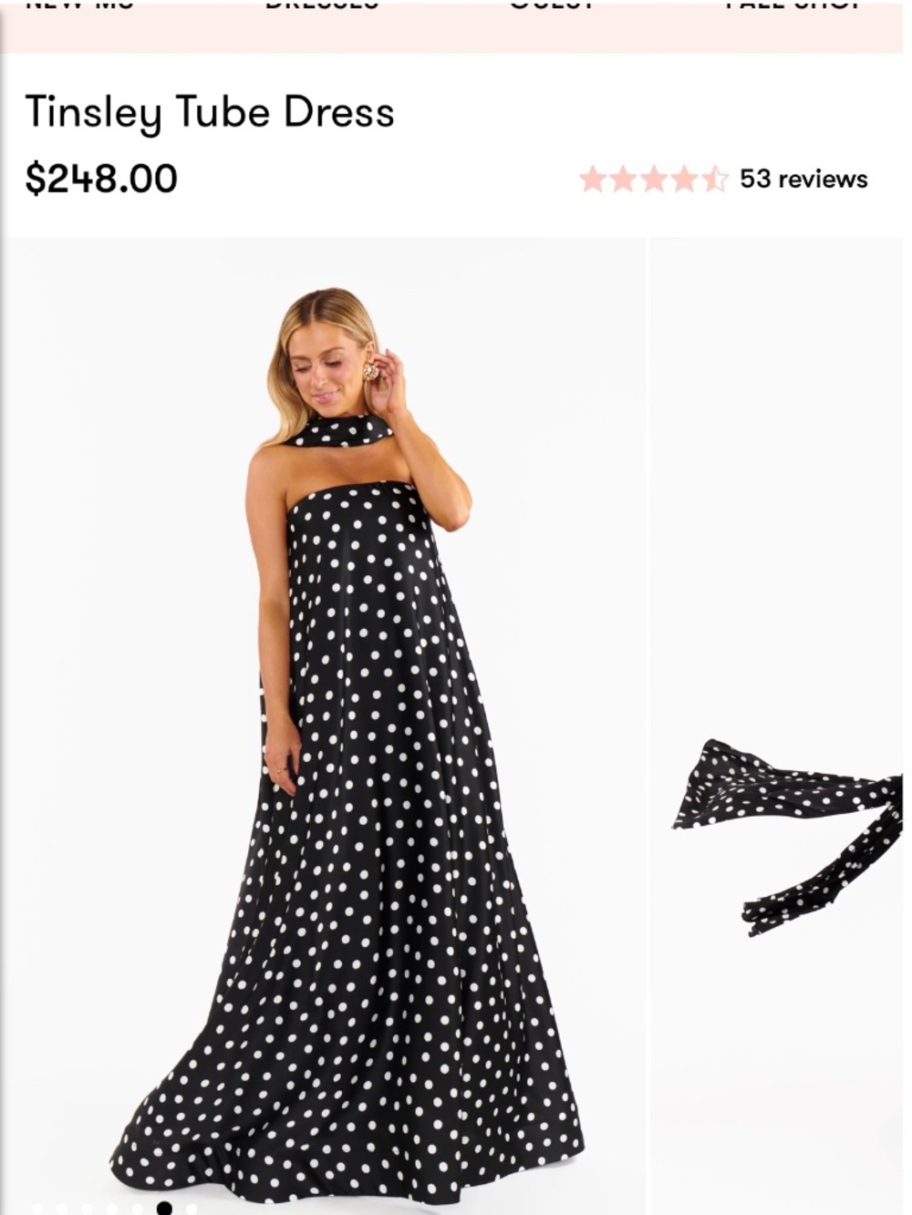 Show Me Your Mumu Tinsley Tube Dress - Polka Dot